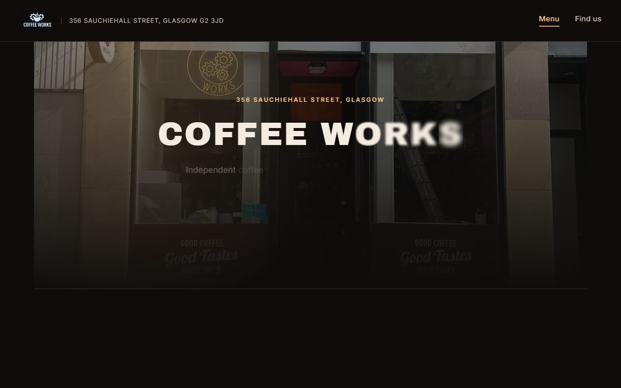 The Coffee Works Glasgow website